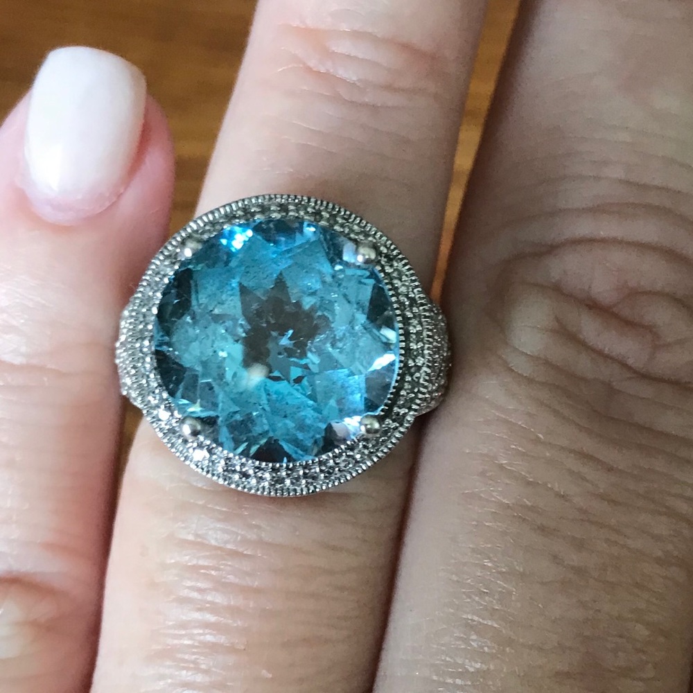 Ramona Singer LONDON BLUE TOPAZ Diamond Sterling